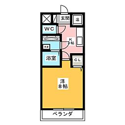 間取図画像 1K