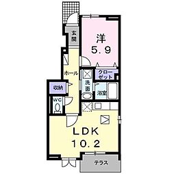間取図画像 1LDK