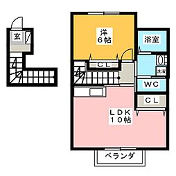間取図画像 1LDK