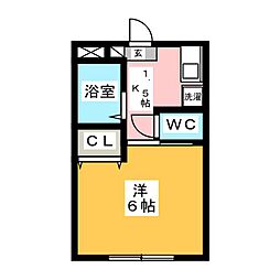 間取図画像 1K