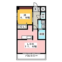 間取図画像 1LDK