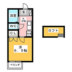 間取図画像 1K