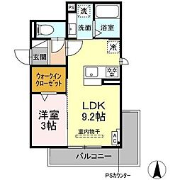 raum Y 1LDKの間取図画像
