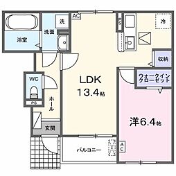 Brise(ブリーズ) 1LDKの間取図画像