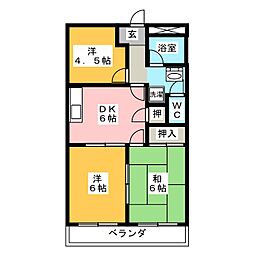 リバーサイドマルセイユ 3DKの間取図画像