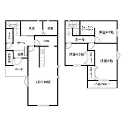 ライラック 3LDKの間取図画像