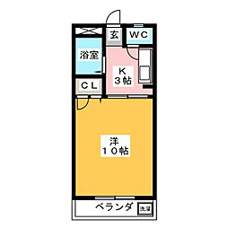 間取図画像 1K
