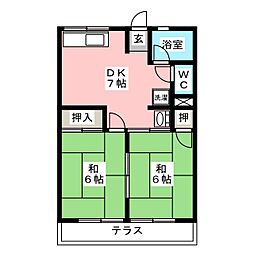間取図画像 2DK