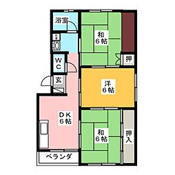 間取図画像 3DK