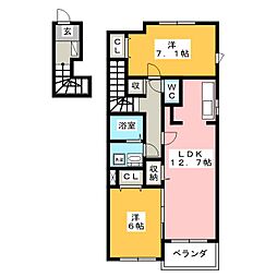 間取図画像 2LDK