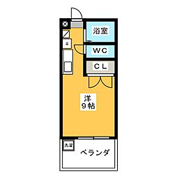 YSビル ワンルームの間取図画像