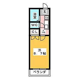 間取図画像 1K