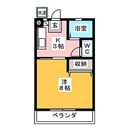 間取図画像 1K
