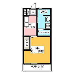 間取図画像 1K