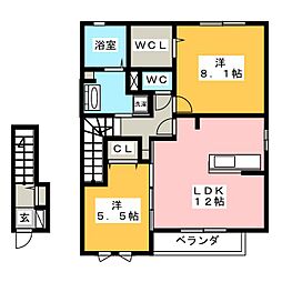 間取図画像 2LDK