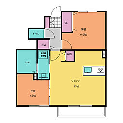 間取図画像 2LDK