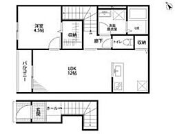 リーブルファイン則武本郷 1LDKの間取図画像
