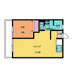 ソワンポルテ 2LDKの間取図画像