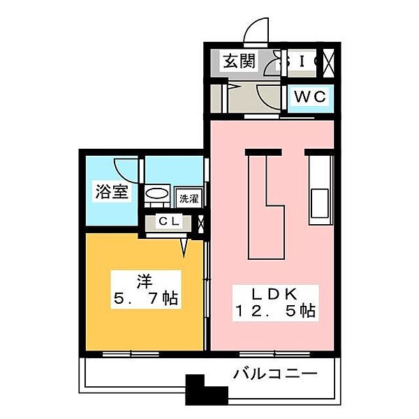 リオリエント八ツ草 ｜岐阜県岐阜市宇佐１丁目(賃貸マンション1LDK・2階・43.83㎡)の写真 その2