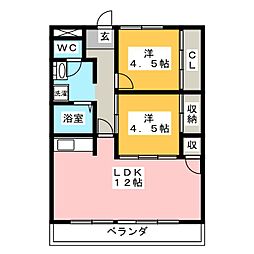 間取図画像 2LDK