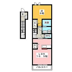 間取図画像 1LDK