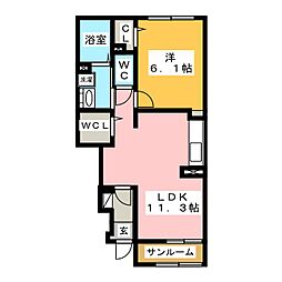 間取図画像 1LDK
