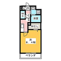 メゾン加納栄町通C 1Kの間取図画像