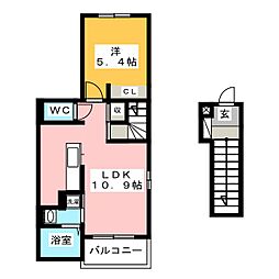 サン・ハイツすみれ 1LDKの間取図画像