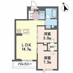 SEN(セン) 2LDKの間取図画像