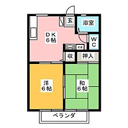 間取図画像 2DK