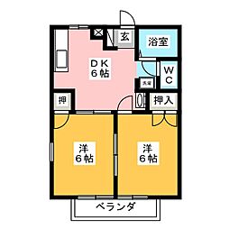 間取図画像 2DK