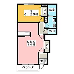 間取図画像 1LDK