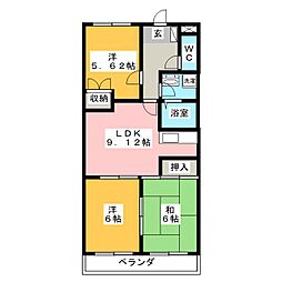 DWELLMANZO 3LDKの間取図画像