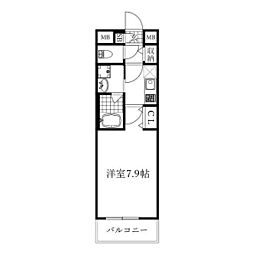 GrandLuce大垣駅前 1Kの間取図画像