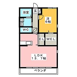 千歳第5 1LDKの間取図画像
