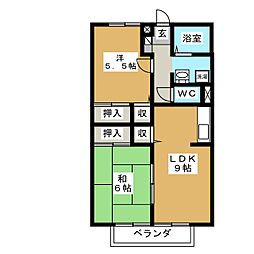 間取図画像 2LDK