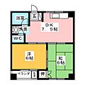 フラッツA4階2.8万円