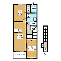 間取図画像 2LDK
