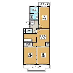 プレミール花岡 3LDKの間取図画像