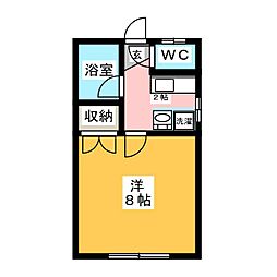 ワタナベコーポ 1Kの間取図画像