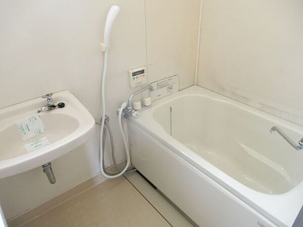 画像5:洗面台付きの浴室