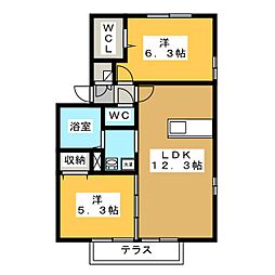 間取図画像 2LDK