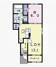 間取図画像 1LDK