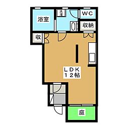 ラ・リベルタ ワンルームの間取図画像