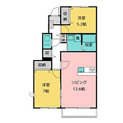 間取図画像 2LDK