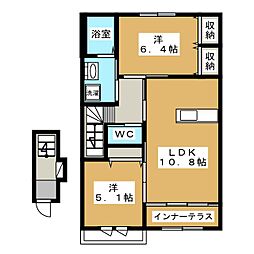 サンフィット3 2LDKの間取図画像