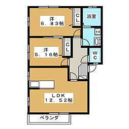 間取図画像 2LDK