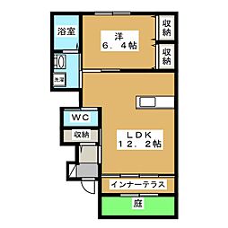 サンフィット3 1LDKの間取図画像