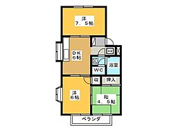 間取図画像 3DK