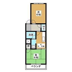 K'sHOUSE 2Kの間取図画像